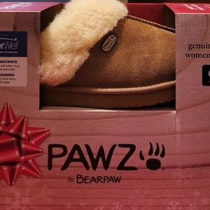 Paws by Bearpaws slippers, size 9, Hickory color